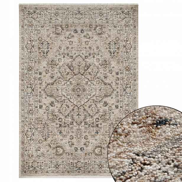 Koberec HAWAI1 Béžový 80X150 CM do obývacího pokoje ložnice, vintage, módní ornament