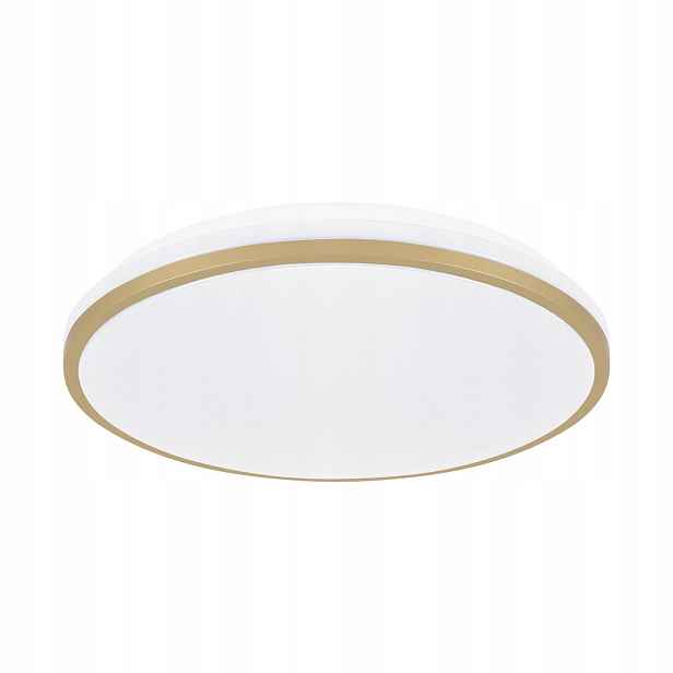 Moderní Led stropní svítidlo 24W bílo-zlatý Ø38 cm Linus Struhm