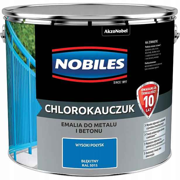 Nobiles Chlorokaučuk Smalt 10 L Modrý Ral 5015