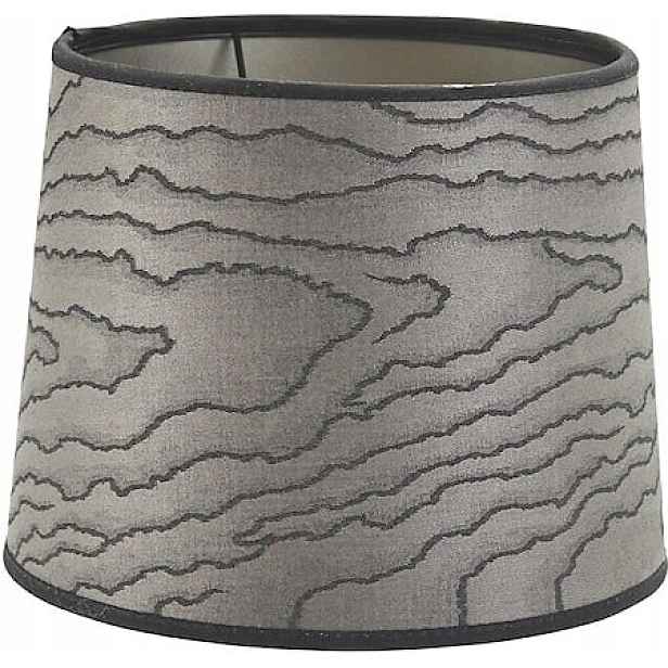 Pr Home Abažur Sofia průměr 25 cm, stylová tkanina, šedá/černá
