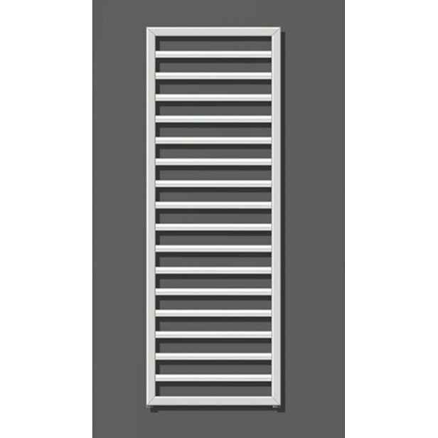 Zehnder Subway - Koupelnový radiátor 126x60 cm, rovný, středové připojení 5 cm, bílý lak SUB-130-060