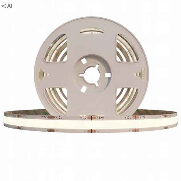 Led pásek 12V Cob 10 m IP20 Světlo 320 LED/metr Silný 4000K Bílá Neutrální