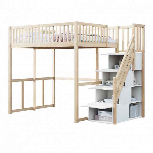 FLIEKS VYVÝŠENÁ POSTEL 140x200 cm Borovice Zábrana