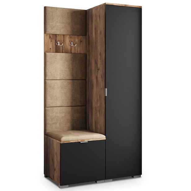 MASSENO MODERNÍ PŘEDSÍŇOVÁ SESTAVA LORI, 95/181/51 cm, dub Lefkas