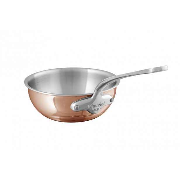 Mauviel M´6S měděná soté pánev na indukci, oblá, Ø 20 cm