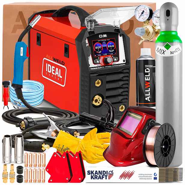 Svařovací Stroj Ideal Expert Mig 201 LCD 230V 200A Synergie Mma Tig Svařování