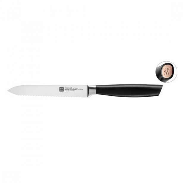 Univerzální nůž, zoubkovaná čepel, 13cm, 'All Star', Rose Gold - Zwill