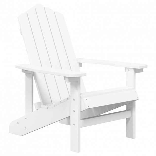 vidaXL Zahradní křeslo Adirondack HDPE bílé