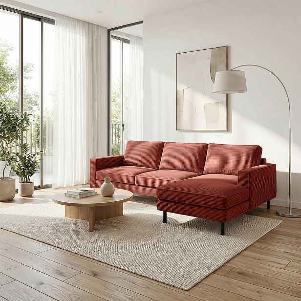Livetastic ROHOVÁ SEDAČKA, textil, červená