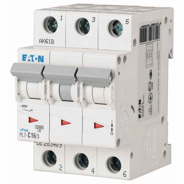 Jistič Eaton PL7-B63/3 10 kA B 63 A