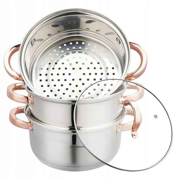Klausberg Hrnec na páru 4 Díly 20 cm Kb-7729 Rose Gold