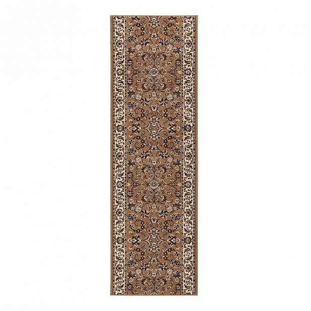 Koberec Basic Vintage, 80x500 cm, světle hnědý