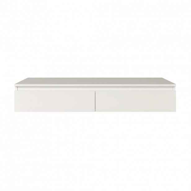 Selsey ZÁVĚSNÝ psací / toaletní stolek Bemmi, bílý, 120 cm