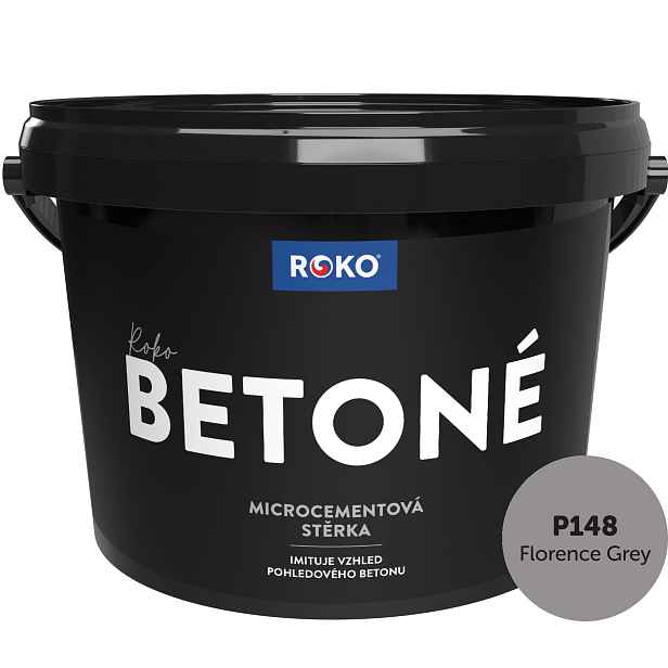 Stěrka dekorativní Roko Betoné P148 Florence Grey 7 kg