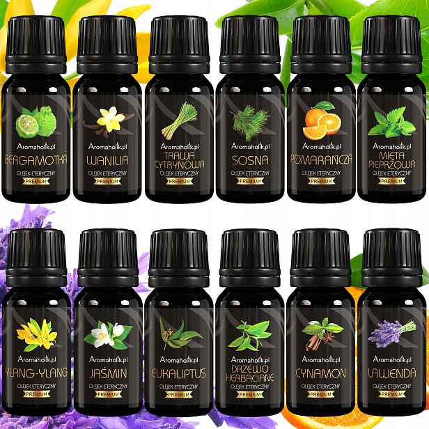 Vonné esenciální oleje do ohřívače – 12 ks Aromaterapie