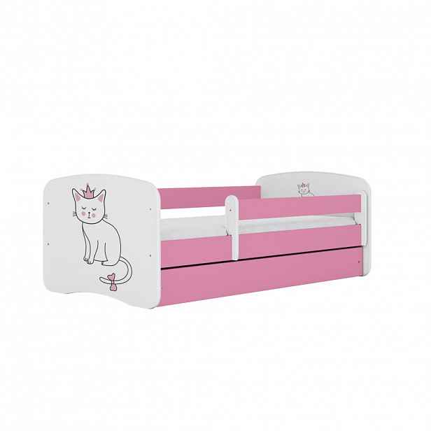 RAUMHIRSCH FURNITURE DĚTSKÁ postel Kočka se zásuvkou 140/70 80/61/144