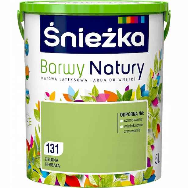 Barva na stěny Barvy přírody 5 l 131 Zelený Čaj