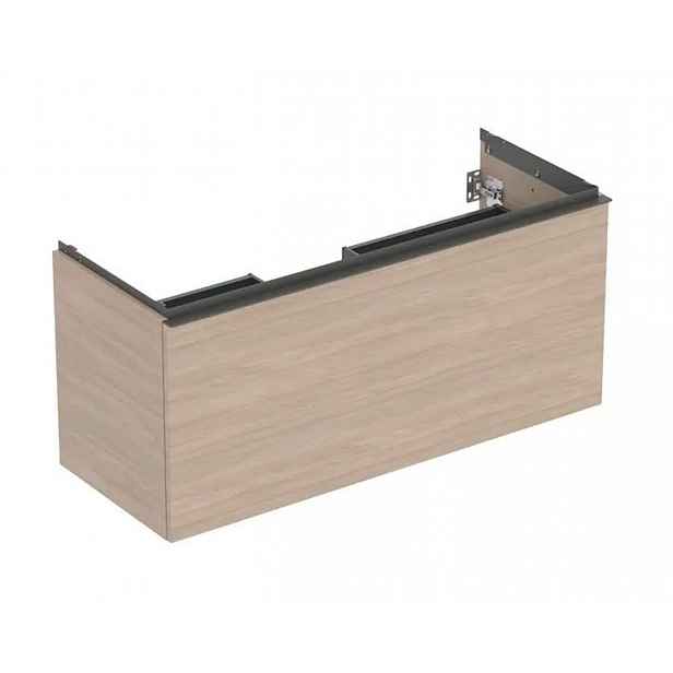 Geberit Acanto - Umyvadlová skříňka, 118x54x48 cm, 2 zásuvky, dub 503.006.JH.1
