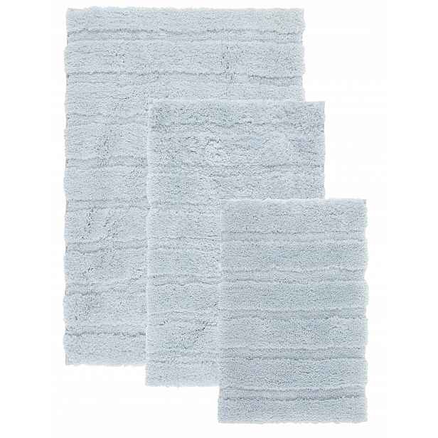 Koberce do koupelny Sada 3ks 40x60cm, 50x80cm, 60x90cm Shaggy Tlusté