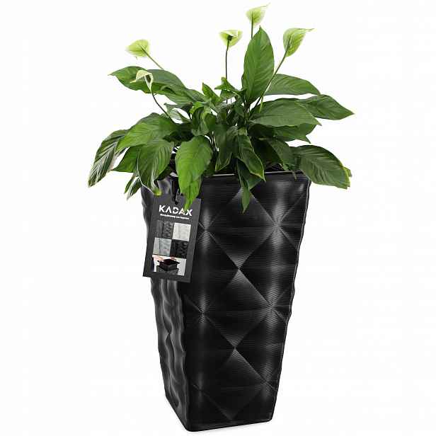 Květináč Vklad Obal Květiny Černý 75cm