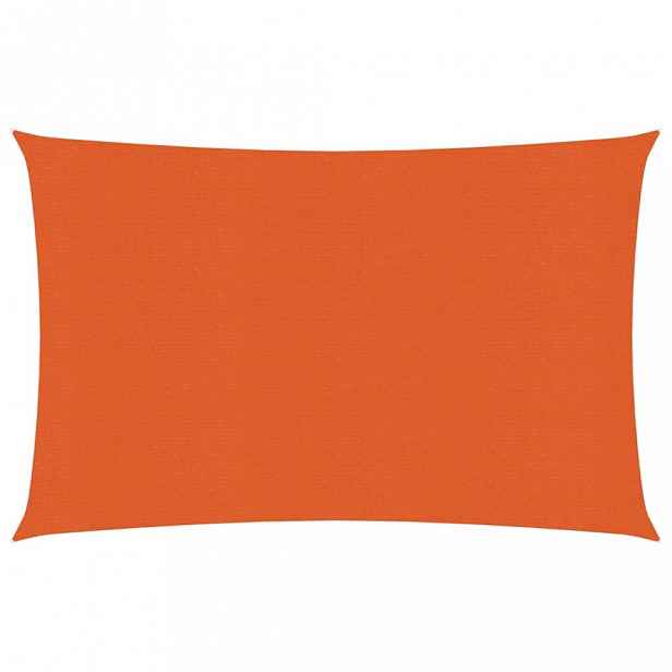Stínící plachta obdélníková HDPE 2 x 4,5 m Dekorhome Oranžová