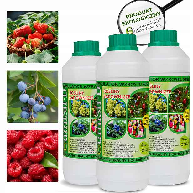 3x Biostimulátor pro ovoce, květy a keře Trichoderma Eko GumiSil-D 1L