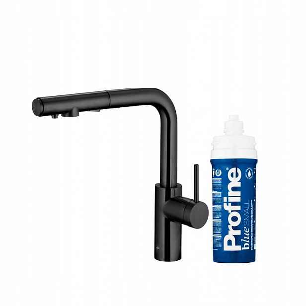 Kfa Kuchyňská Baterie Duero Pure Basic, Černá Filtr Profine Blue Small