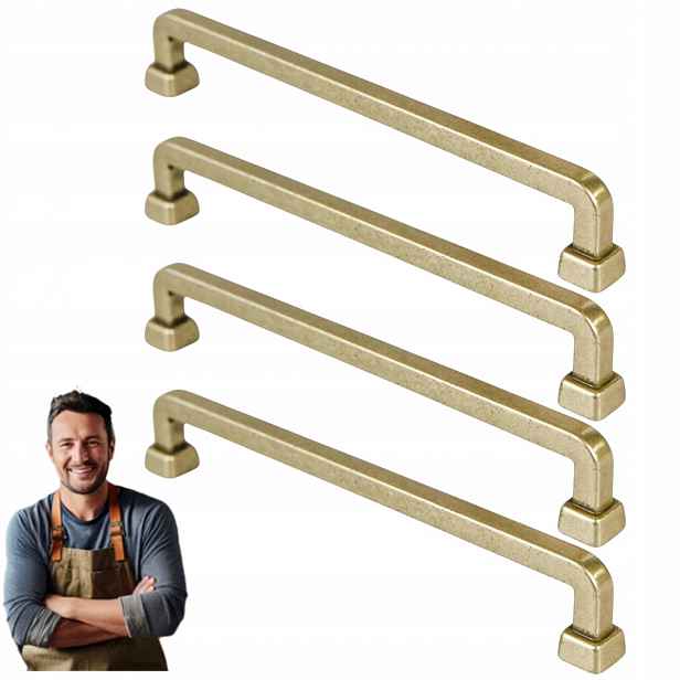 Nábytková Úchytka do zásuvky Tulia 160 mm Staré zlato 4ks