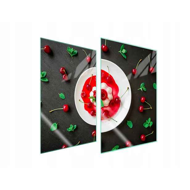 7v1 Skleněná ochranná deska na sporák 2x35x52 Ovoce