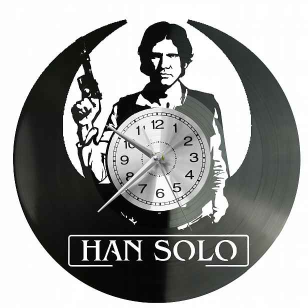 Star Wars Dárek Originální dekorace do domu Hodiny z vinylové desky