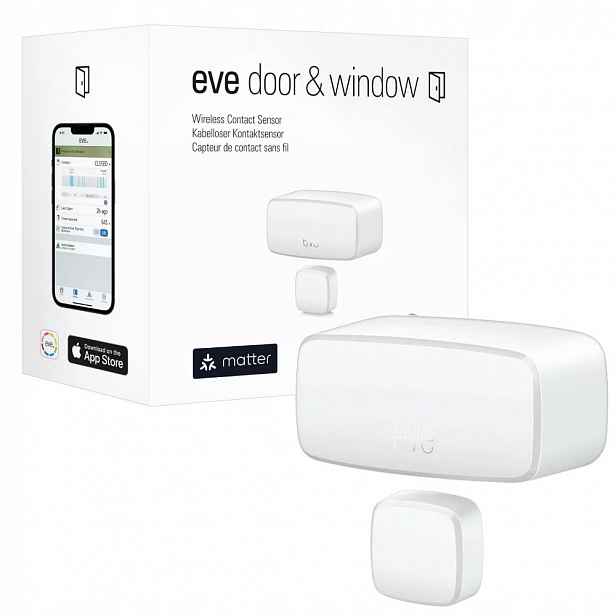 Eve Door Window senzor otevírání dveří a oken Matter iOS Bluetooth