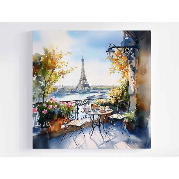 Obraz Na Plátně Canvas Město Paříž Pohled Na Eiffelovu Věž 50x50