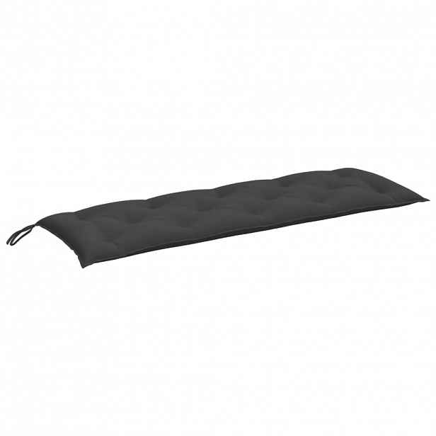 vidaXL Poduška na zahradní lavici antracitová melanž 150x50x7cm textil