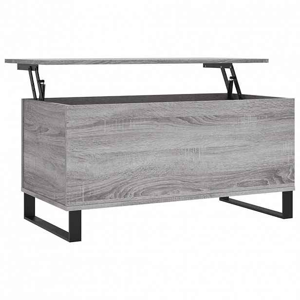 vidaXL Konferenční stolek šedý sonoma 90x44,5x45 cm kompozitní dřevo