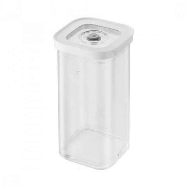 Čtvercová nádoba na potraviny, plast, 10,7 x 10,7 x 22,8 cm, 1,3 l, 'C