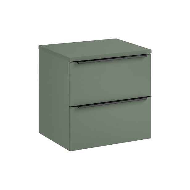 Szafka łazienkowa z dwoma szufladami i z blatem 60 cm Sombra Green