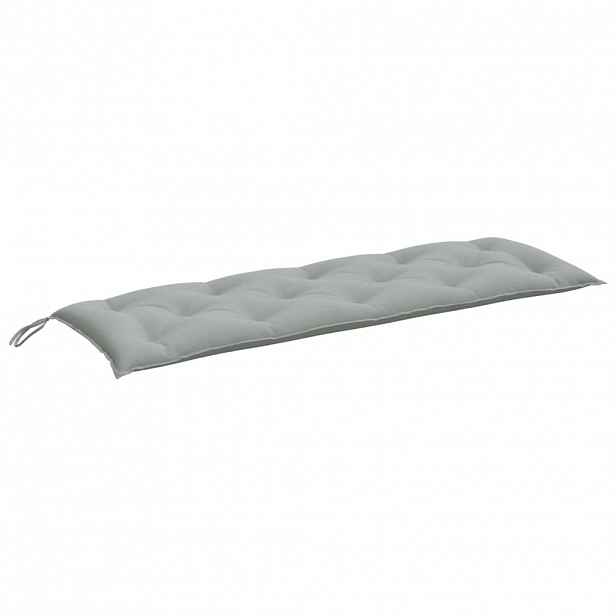 vidaXL Poduška na zahradní lavici světle šedá melanž 150x50x7cm textil