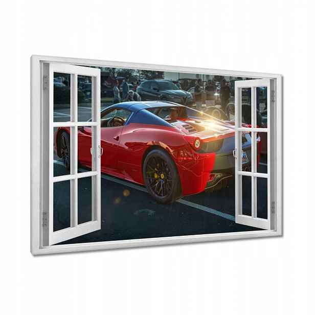Obrazy 90x60 Červené Ferrari