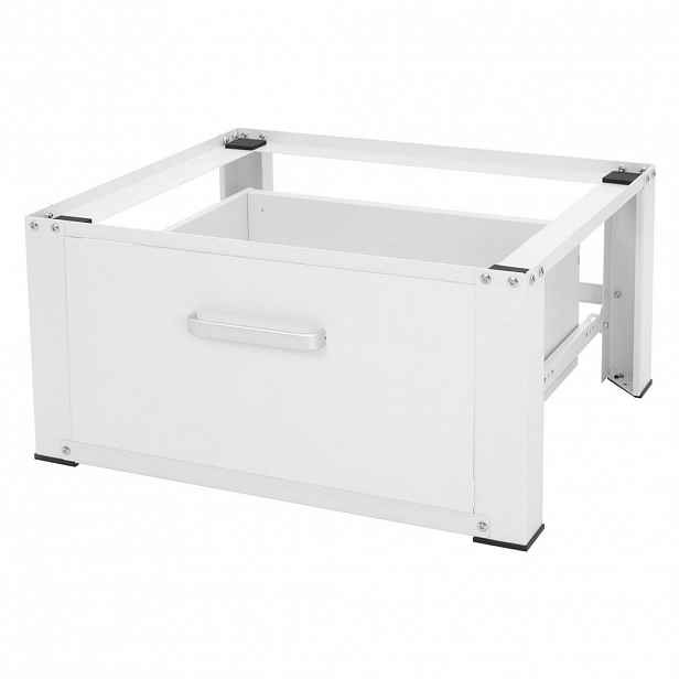 ML-DESIGN PODSTAVEC PRO PRAČKY se zásuvkou 63x54 cm z nerezové oceli