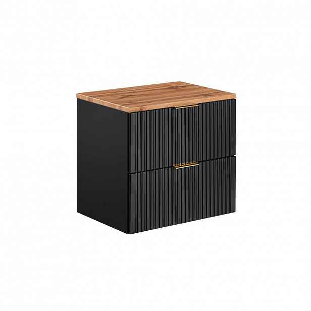 Petits-meubles SKŘÍŇKA POD UMYVADLO 60.6cm Adriel Černá