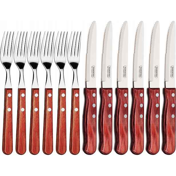 Tramontina Příbor na steaky 12 ks. Jumbo Polywood