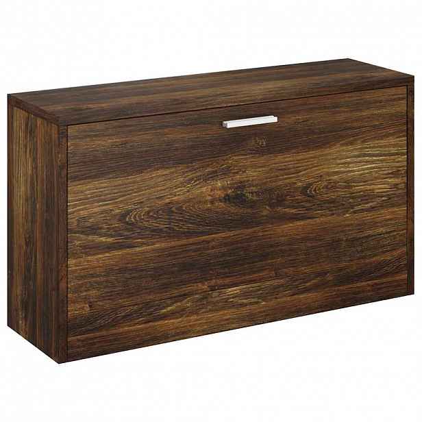 vidaXL Lavice s botníkem kouřový dub 80x24x45 cm kompozitní dřevo
