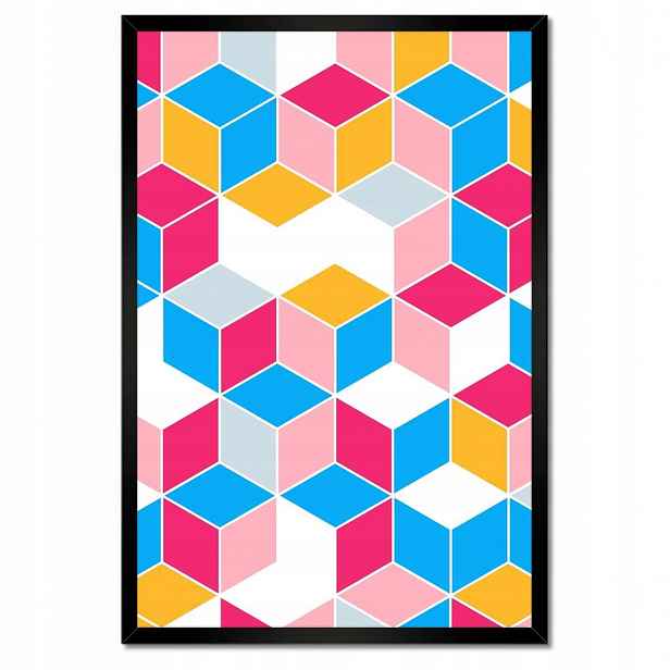 Plakáty v rámu 40x60 Barevné kostky