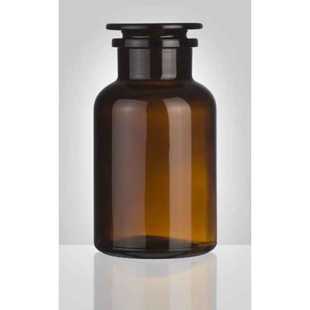 dóza-prachovnice 1000ml-kul.hnědá, zabr.víko, sklo