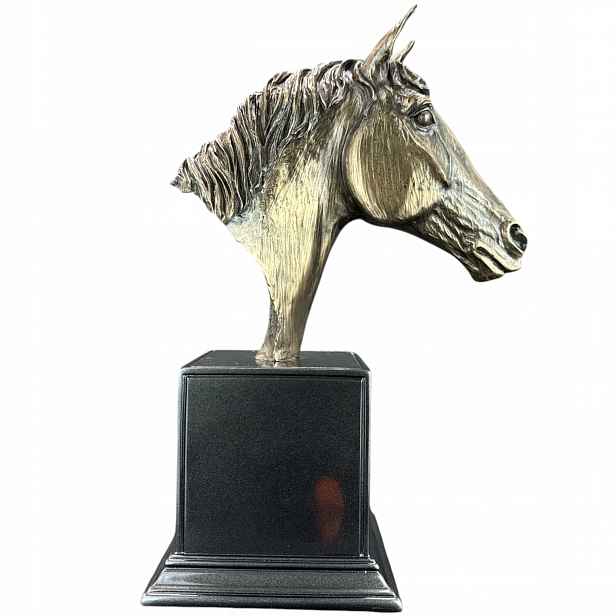 Figurka Soška Kůň, Hlava Koně Na Postumentu Genesis GN05896A4
