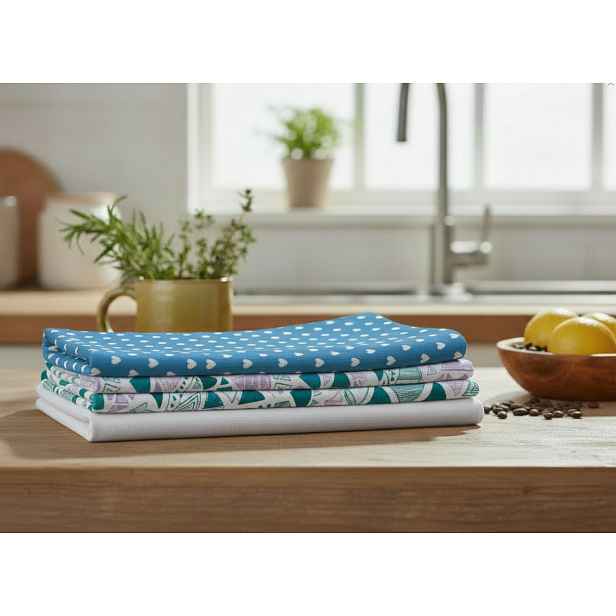 Set 3 kusů bavlněných utěrek BLU 40x60 cm 100% bavlna MyBestHome cena za 3 kusy