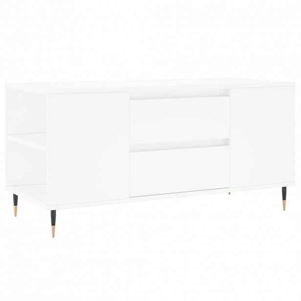 vidaXL Konferenční stolek bílý 102 x 44,5 x 50 cm kompozitní dřevo