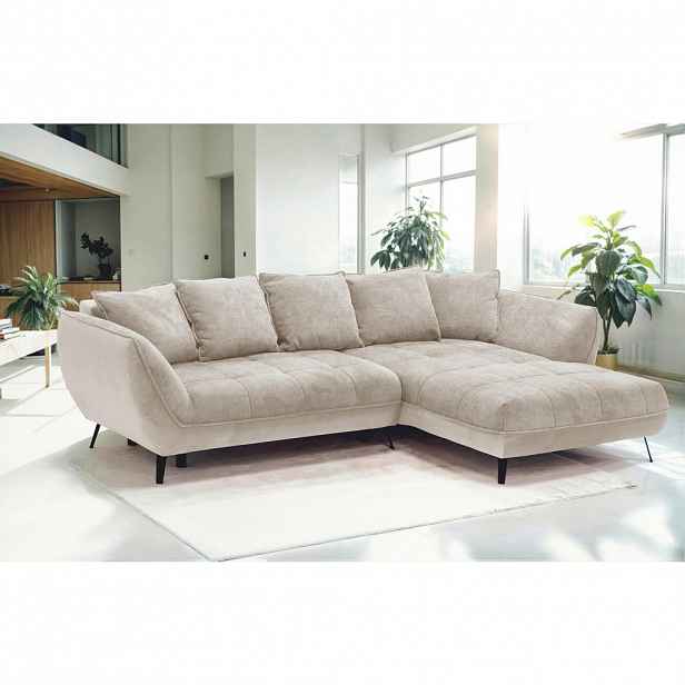 Livetastic ROHOVÁ SEDAČKA, textil, pískové barvy, béžová