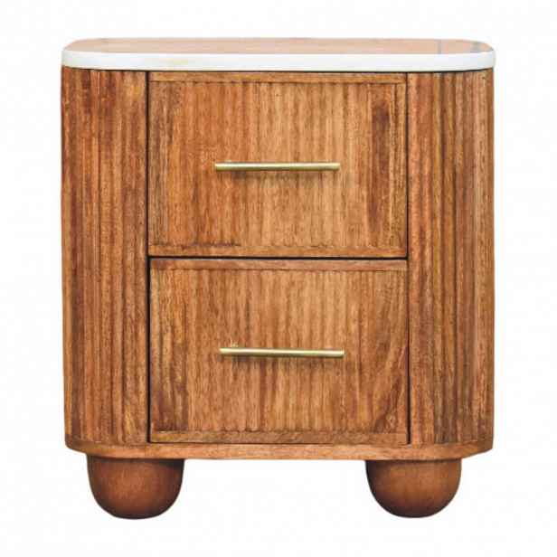 Artisan Furniture KÁVOVÝ STOLEK California, 2 zásuvky, tmavě hnědá
