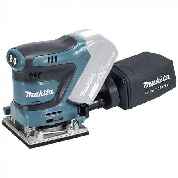 Makita - 18V AKU vibrační bruska, bez baterie a nabíječky DBO484Z
